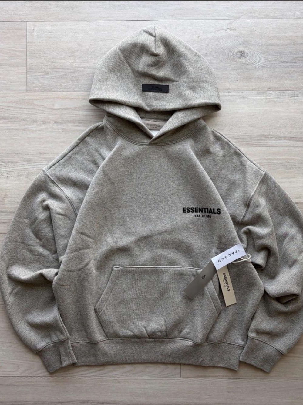 Fear of God ESSENTIALS Taupe Gray Pullover Hoodie